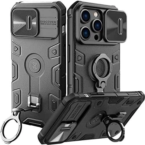 Nillkin CamShield Armor Pro dėklas, skirtas iPhone 14 Pro (juodas)