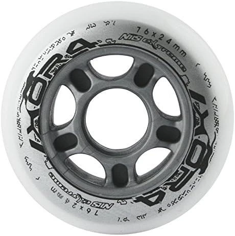Nils Extreme Kółka PU 76x24 82A balta (16-30-010)