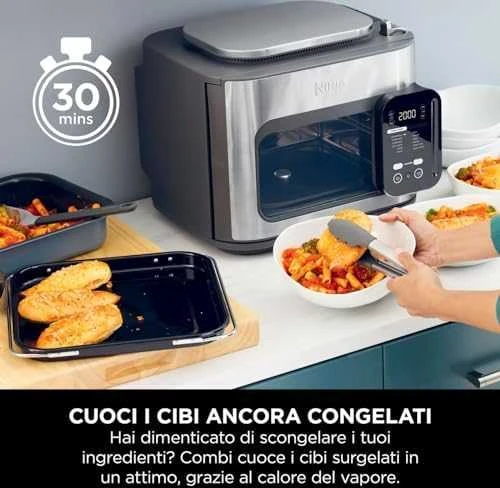 Daugiafunkcinė krosnelė Ninja Combi SFP700EU, juoda/sidabrinė