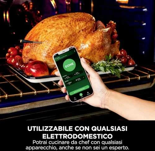 Ninja belaidis mėsos termometras su Bluetooth, atsparus vandeniui, 30 h baterija, WP100EU