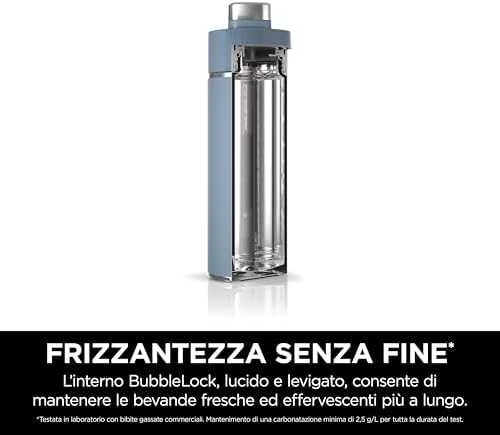 Gertuvė Ninja, 700 ml, mėlynos spalvos