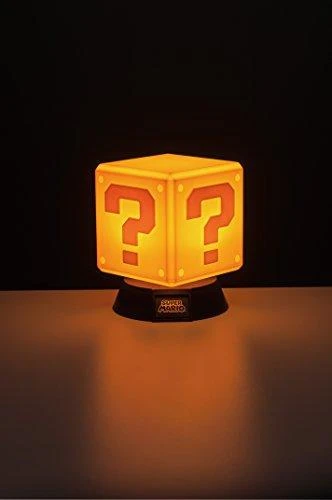 Paladone Super Mario Question Block lempa 10cm