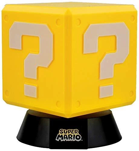 Paladone Super Mario Question Block lempa 10cm