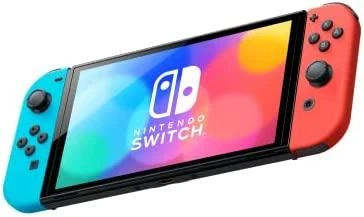 Nintendo Switch OLED konsolė (su Neon Raudona ir Neon Mėlyna Joy-Con)