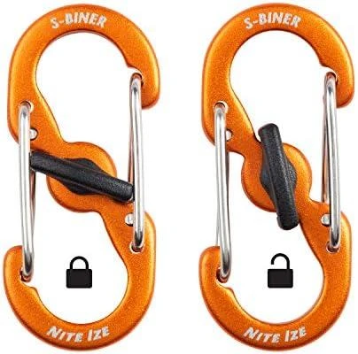 NITE-IZE karabinai S-Biner MicroLock (5vnt) Daugiaspalviai