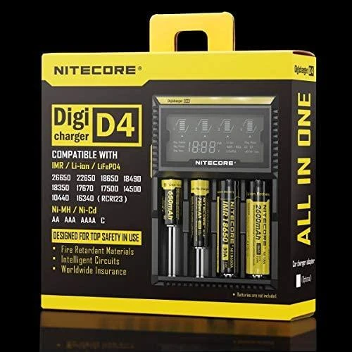 Nitecore Digicharger D4 EU Baterijų įkroviklis