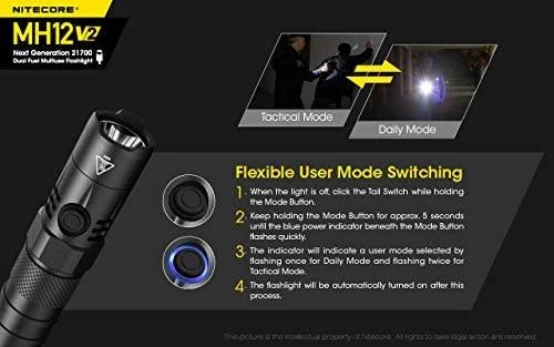 Nitecore NAUJA P30 zseblámpa, 1000lm, USB-C