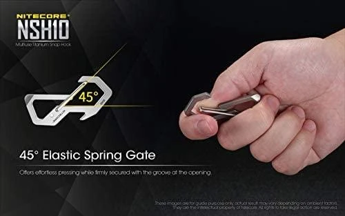 SNAP HOOK TITANIUM/NSH10 NITECORE