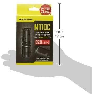 MT SERIES / 920 LUMENS MT10C NITECORE BLYKŠTINĖS LEMPUTĖ
