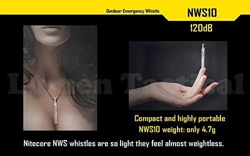 WHISTLE OUTDOOR EMERGENCY/120DB NWS10 NITECORE