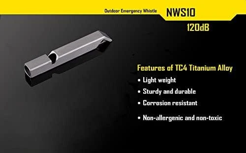 WHISTLE OUTDOOR EMERGENCY/120DB NWS10 NITECORE