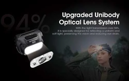 Žibintas - Nitecore NU31 550 Liumenų, 158m Nuotolis, Įkraunamas, Pilkas