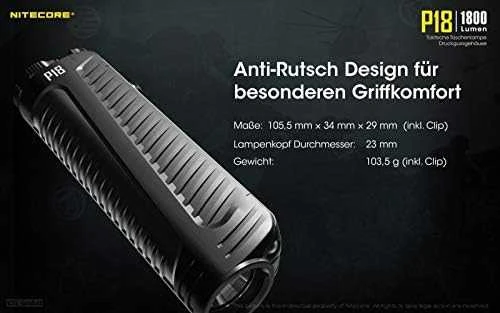 Žibintuvėlis Nitecore P18, 1800lm
