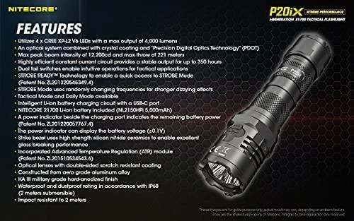 Žibintuvėlis NITECORE P20IX  4000 LUMENS