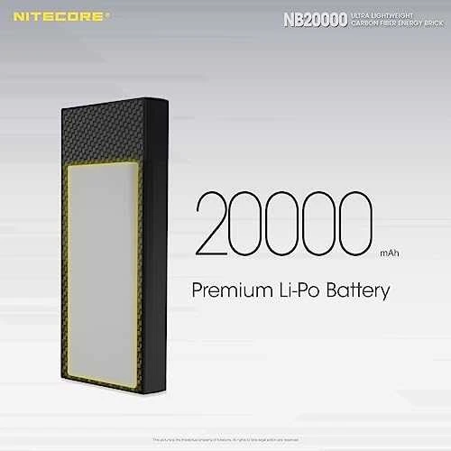 Nitecore Summit 20000 mAh 77W juoda