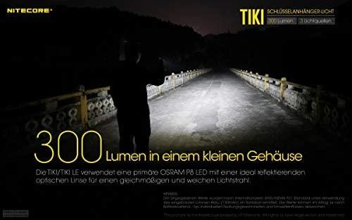 Šviesa - Nitecore TIKI 300 Liumenų USB Įkraunama Raktų Pakabuko Žibintuvėlis