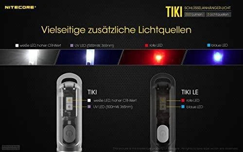 Žibintuvėlis Nitecore TIKI LE, 300 lm