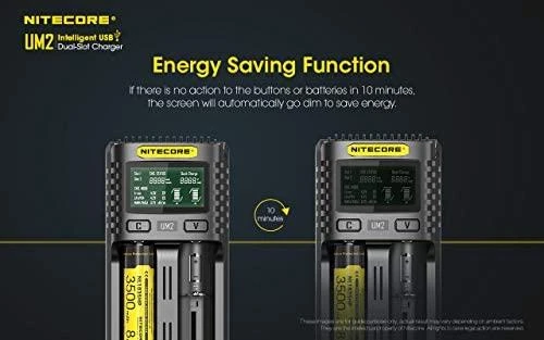 Nitecore UM2 2 x Penlite charger (AA/AAA) with indicator