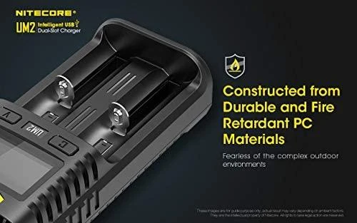 Nitecore UM2 2 x Penlite charger (AA/AAA) with indicator