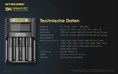 Įkroviklis Nitecore (510100)