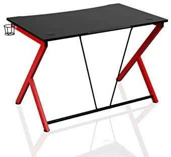 Žaidimų stalas Nitro Concepts D12 Gaming Desk, Juoda-raudona
