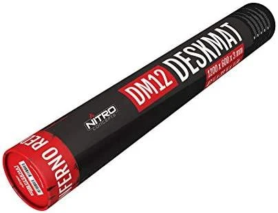 Nitro Concepts DM12 pelės kilimėlis (juoda/raudona) | 1200x600x3mm