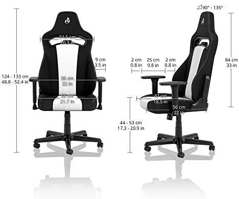 Žaidimų kėdė Nitro Concepts E250 Gaming Chair, Juoda-balta