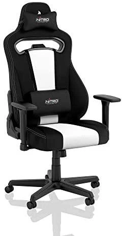 Žaidimų kėdė Nitro Concepts E250 Gaming Chair, Juoda-balta