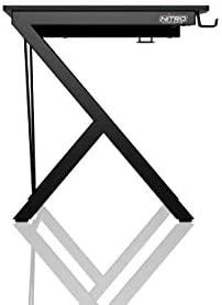 Žaidimų stalas Nitro Concepts D12 Gaming Desk, Juodas