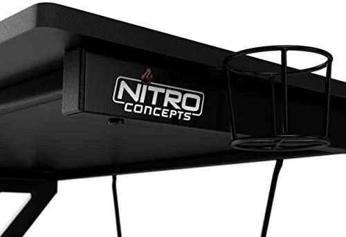 Žaidimų stalas Nitro Concepts D12 Gaming Desk, Juodas