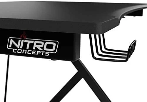 Žaidimų stalas Nitro Concepts D12 Gaming Desk, Juodas