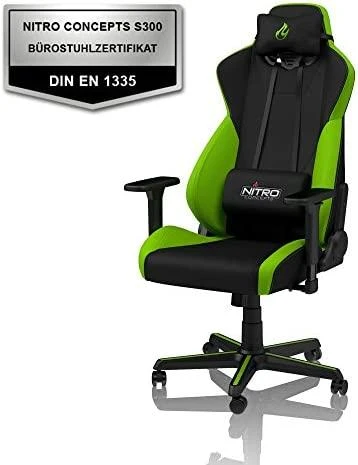 Žaidimų kėdė Nitro Concepts S300 Gaming Chair, Atomic žalia