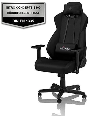 Žaidimų kėdė Nitro Concepts S300 Gaming Chair, Stealth juoda