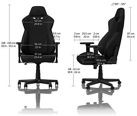 Žaidimų kėdė Nitro Concepts S300 Gaming Chair, Stealth juoda