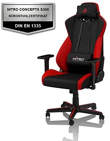 Žaidimų kėdė Nitro Concepts S300 Gaming Chair, Inferno raudona