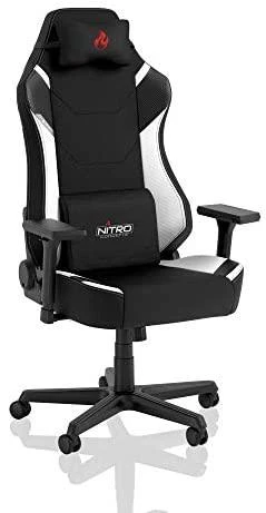Žaidimų kėdė Nitro Concepts X1000 Gaming Chair, Juoda-balta