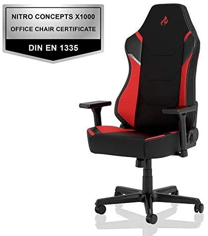 Žaidimų kėdė Nitro Concepts X1000 Gaming Chair, Juoda-raudona