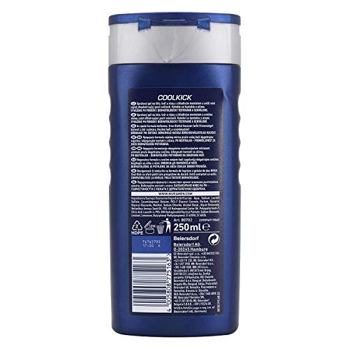 Nivea Men Fresh Kick Dušo želė Dušo želė vyrams, 250 ml