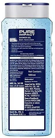 Beiersdorf Nivea Men Dušo Želė PURE Impact 500ml