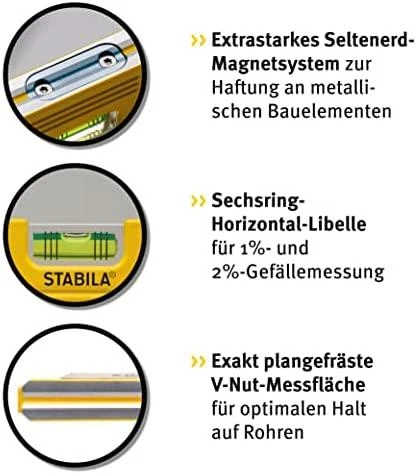 Gulsčiukas magnetinis 81 SV REM W360, Stabila