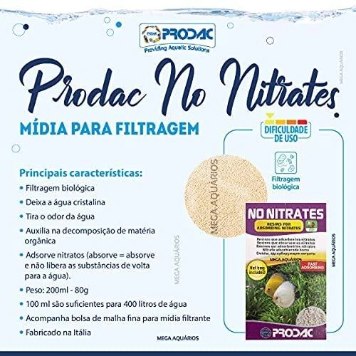 Prodac No Nitrates filtravimo medžiaga sugerianti nitratus 200ml