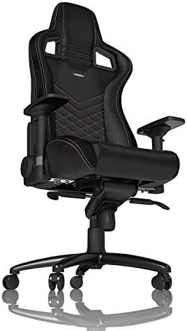 Žaidimų kėdė Noblechairs EPIC PU-Leather Gaming Chair, Juoda-auksinė