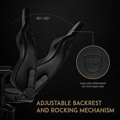Žaidimų kėdė Noblechairs EPIC PU-Leather Gaming Chair, Juoda-mėlyna