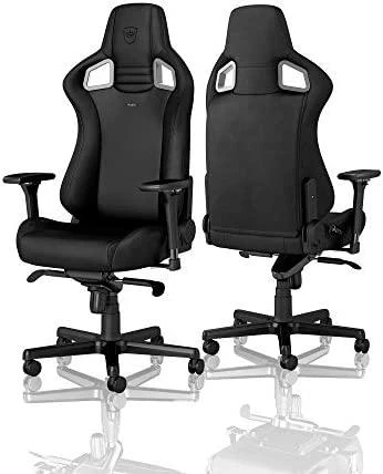 Žaidimų kėdė Noblechairs EPIC Juodas Edition Vinyl/PU hybrid leather Gaming Chair, Juoda