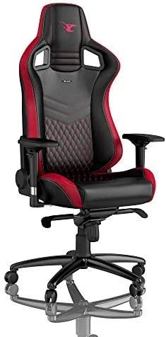 Žaidimų kėdė Noblechairs EPIC mousesports Edition PU-Leather Gaming Chair, Juoda-raudona