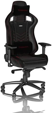 Žaidimų kėdė Noblechairs EPIC PU-Leather Gaming Chair, Juoda-raudona