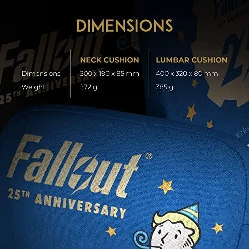 „noblechairs“ atminties putų pagalvių rinkinys – „Fallout“ 25-mečio jubiliejaus leidimas