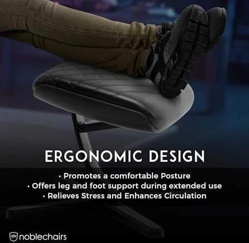 noblechairs Footrest 2 – PU Juodas