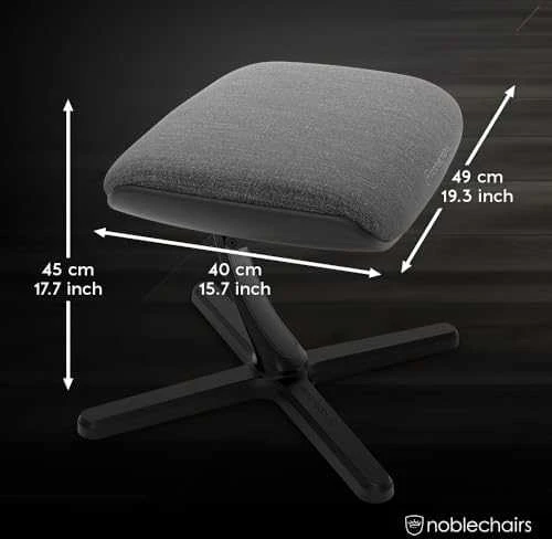 „noblechairs“ kojų atrama 2 colių įstrižainės, antracito spalvos, TX
