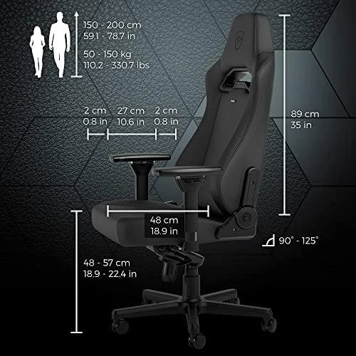 „noblechairs HERO ST“ žaidimų kėdė – „Juodas leidimas“